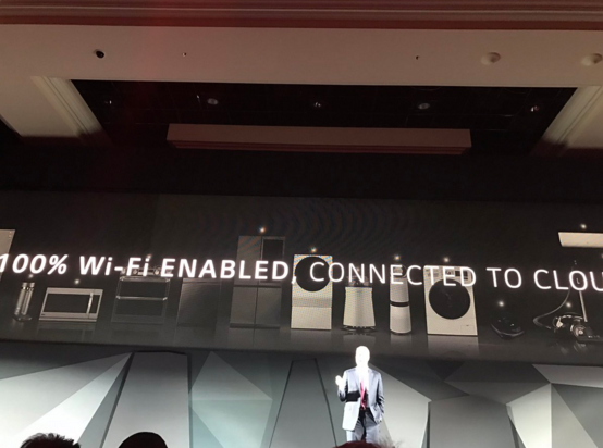 Electronics giant LG said at the Consumer Electronics Show (CES) today that all of its devices from now on will have Wi-Fi built in. Image: @Karissabe