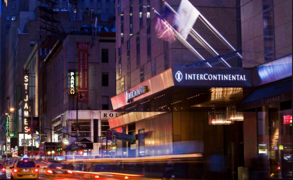 An Intercontinental hotel in New York City.