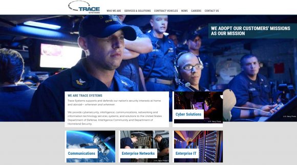 The home page of Trace Systems.
