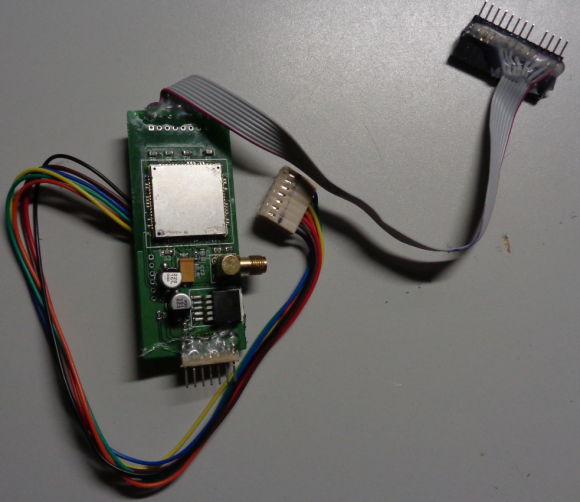 A GSM-based card skimmer found embedded in a gas pump in the northeastern United States.